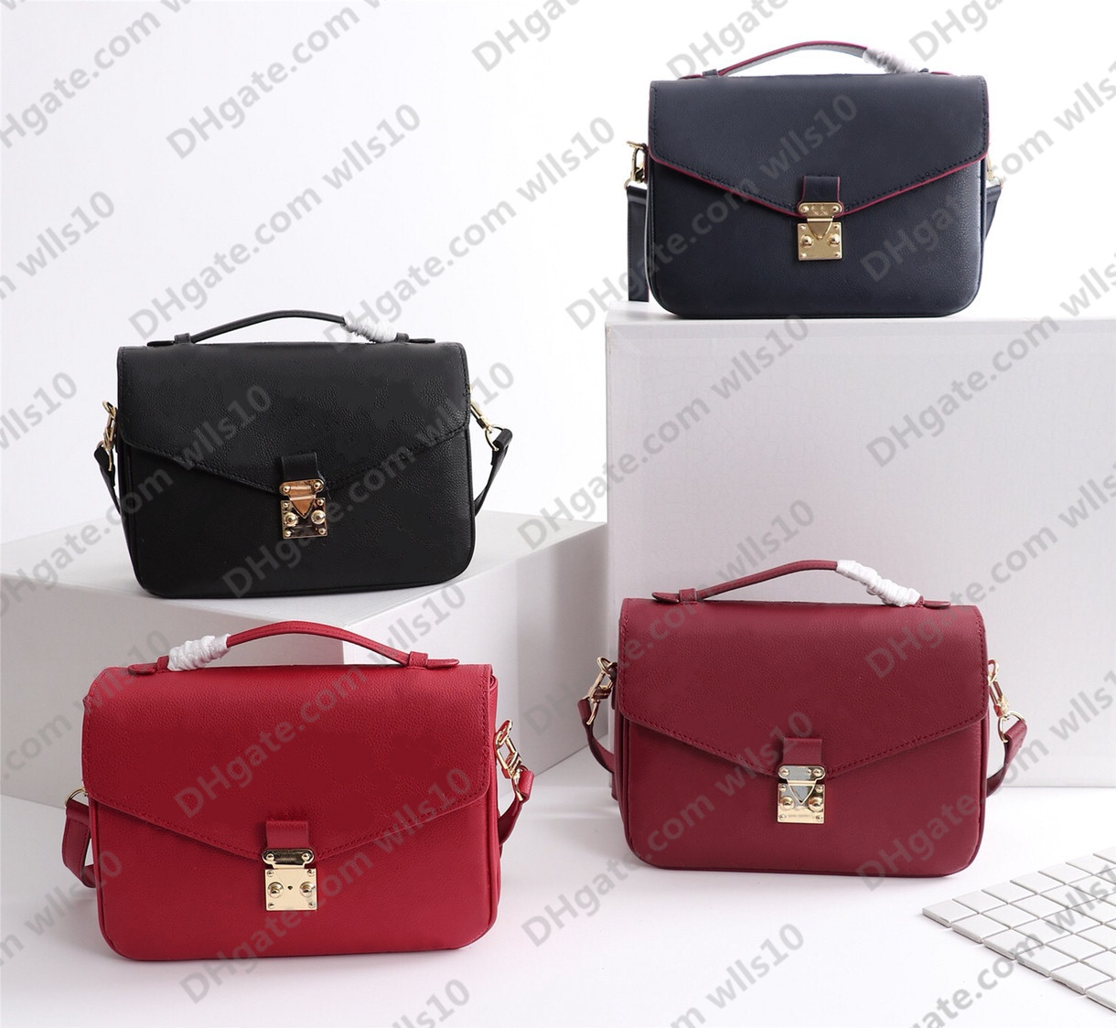 

Women handbags purses high quality women bag genuine leather pochette Metis Embossing shoulder bags crossbody bag Serial code M40780 LB84, Letter