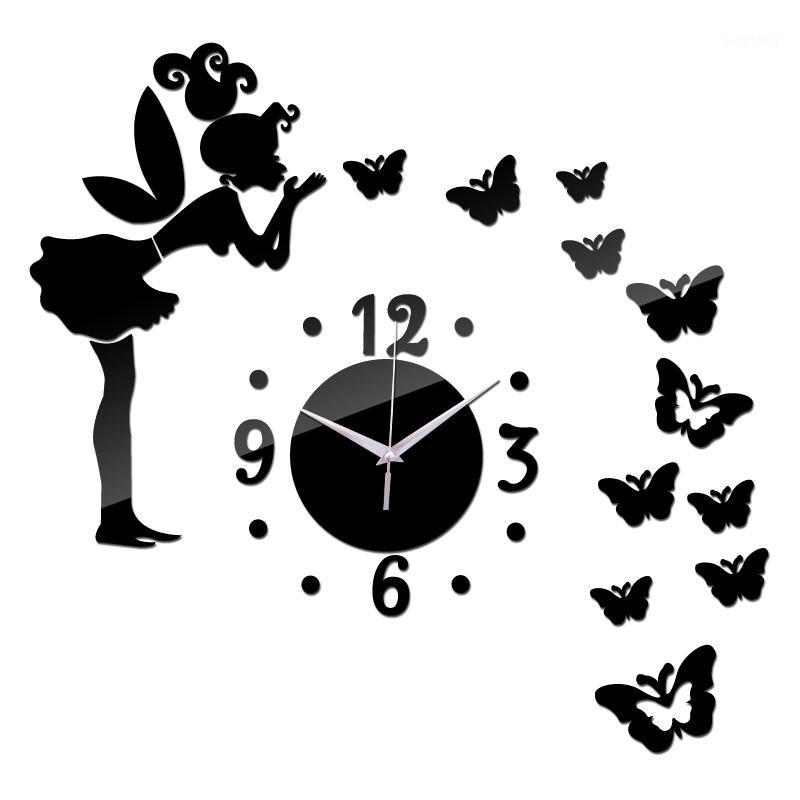 

real sale new 2020 3d Acrylic watch diy mirror wall clock living room needle home ion supplies stickers clocks1