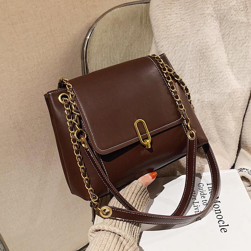 

VeryMe Retro Crossbody Bags For Women 2021 Simple Female Handbags And Purses Vintage Chain Ladies Shoulder Bags bandolera mujer, Black