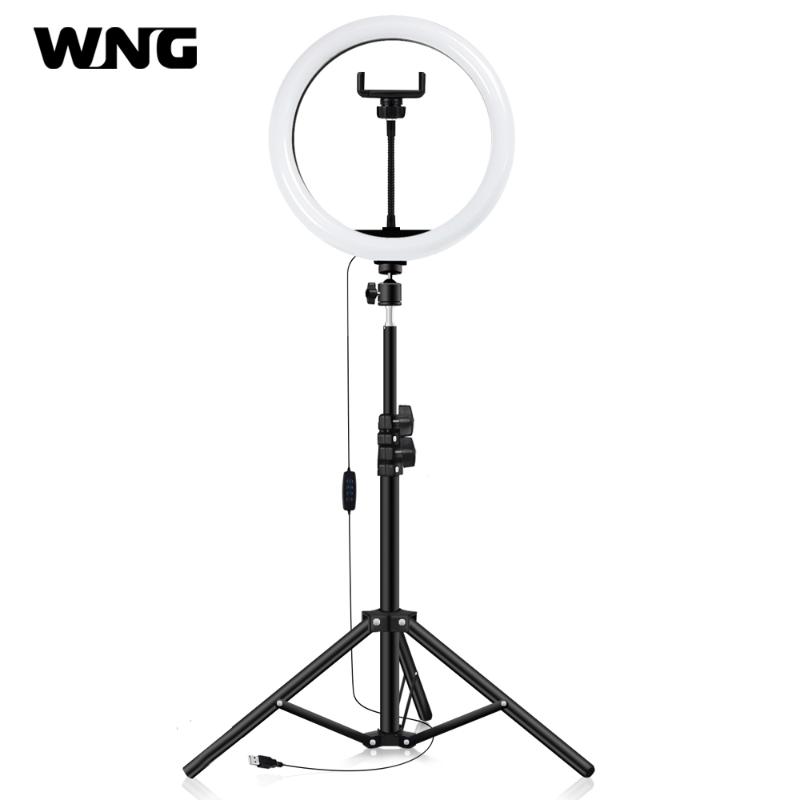 

12" LED Selfie Ring Light With 50cm Lighting Stand Tripod Ring Lamp LED Photography Lighting for YouTube Makeup Video Live