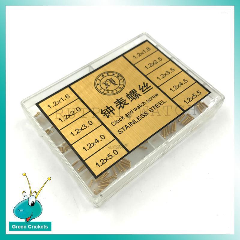 

Repair Tools & Kits Wholesale 10 Size 1.2mm Diameter Golden Watch Clock Screws Parts, Precise Set For Watchmakers1