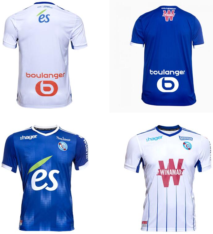 21 22 Maillots RC Strasbourg Alsace Soccer Jerseys Gameiro 2021 2022 Chemises de football Djiku Thomasson Kits Lala Mothiba Sissoko Jersey Topsyr