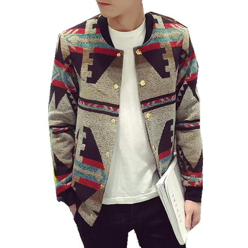 Fashion men baseball jacket Spring autumn Patchwork Casual coat mens Stand collar Bomber jacket Male Single-breasted outerwear