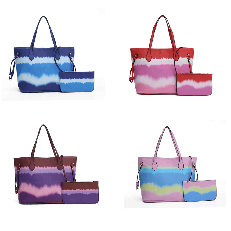 

Color Matching 40156 Classic NF Handbags Women Shoulder Bags Luxury Designers Bag Crossbody Leather Tote with Wallet, Red+flower