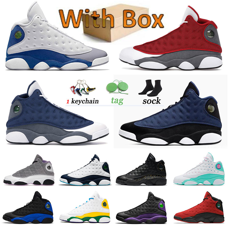 

Jumpman 13 13s Designer Shoes Brave Blue Mens Womens Sneakers Hyper Royal Flint Singles Day Obsidian Houndstooth French Blue Olive Sports Reverse Bred Trainers US 13, # 36-47 hyper royal