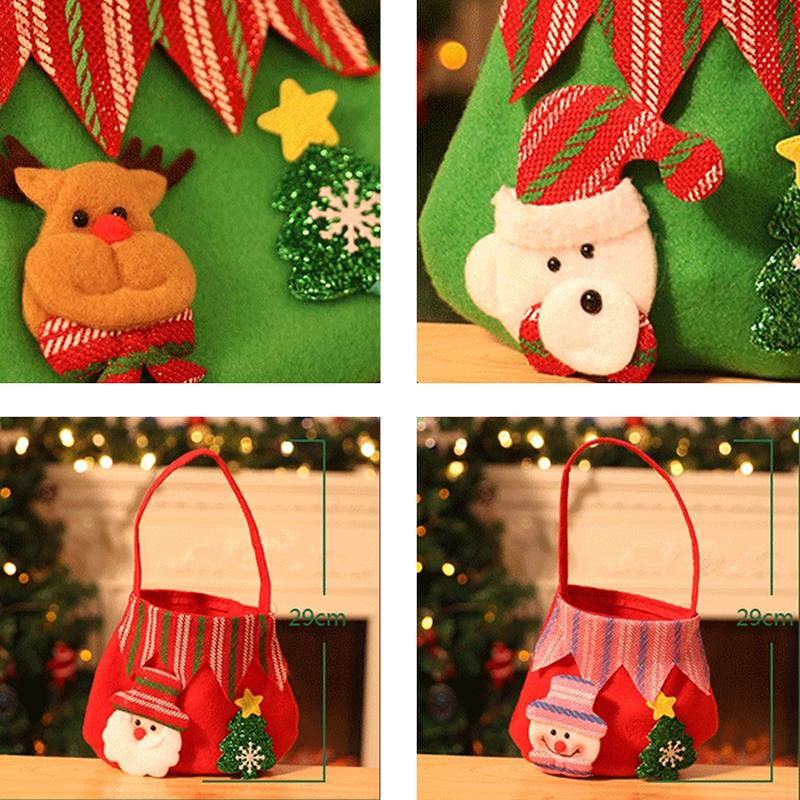 

Santa Claus Christmas Candy Bag Elf Elk Pants Treat Pocket Home Party Gift Decor