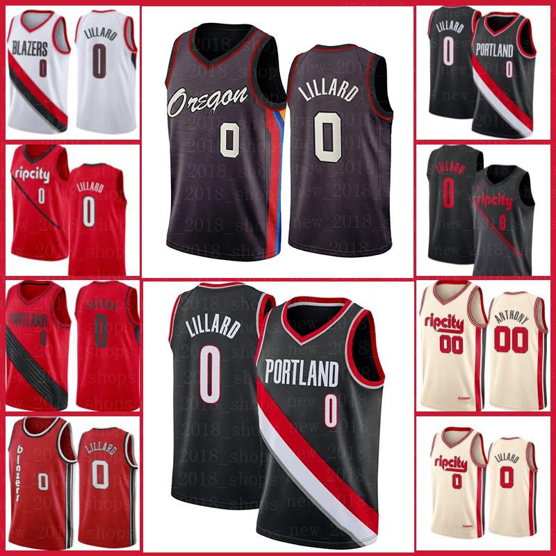 

Men' Portland Trail Blazers Jersey Damian 0 Lillard C.J. 3 McCollum Carmelo 00 Anthony Clyde 22 Drexler Basketball Jersey