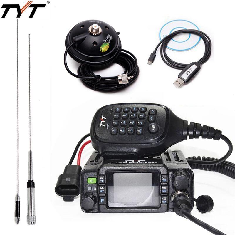 

TYT TH-8600 IP67 Waterproof Mini Mobile Radio 50km Dual Band 136-174MHz/400-480MHz 25W Car Radio HAM TH8600 walkie talkie