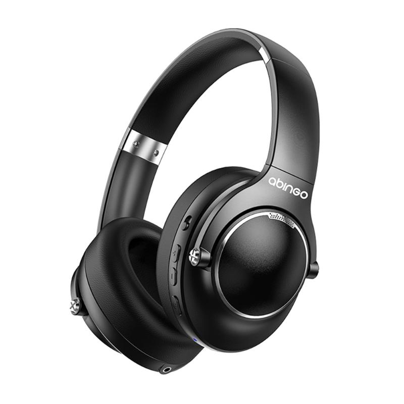 

2020 New ANC Wireless Headphones Active Noise Cancelling Bluetooth Headset Good Bass Built-in Mic Over Ear for Travel/Home/Work, Black