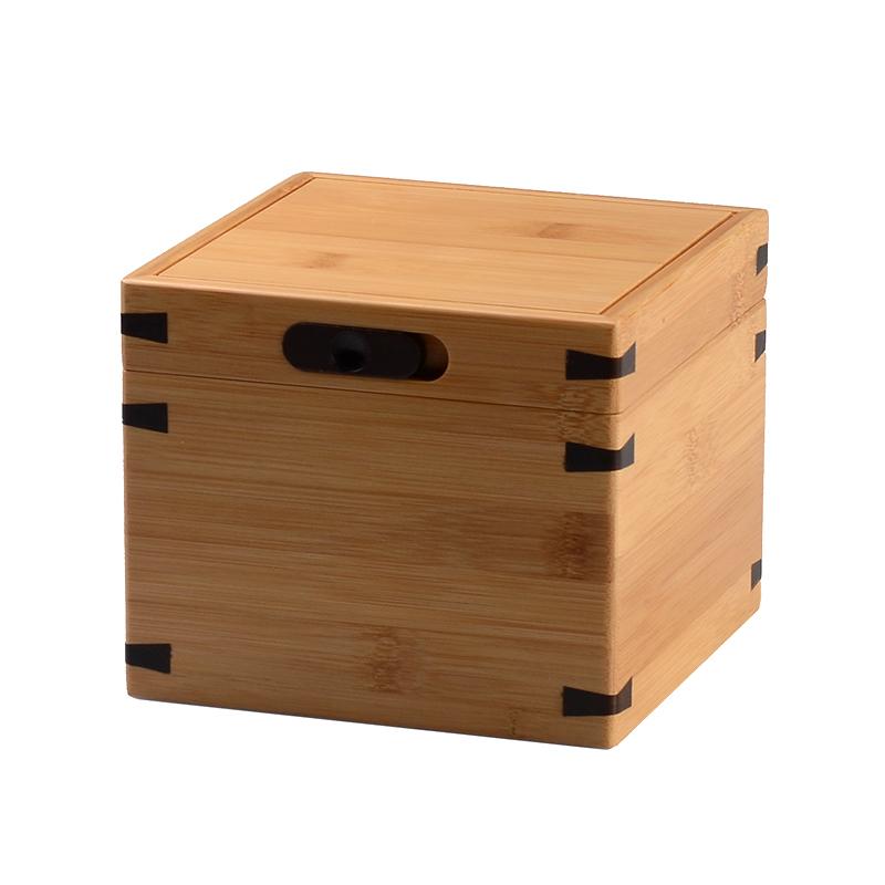

Slide button bamboo box exquisite dovetail tenon mortise structure handicraft storage gift cake Jewelry Biscuit candy cosmetic