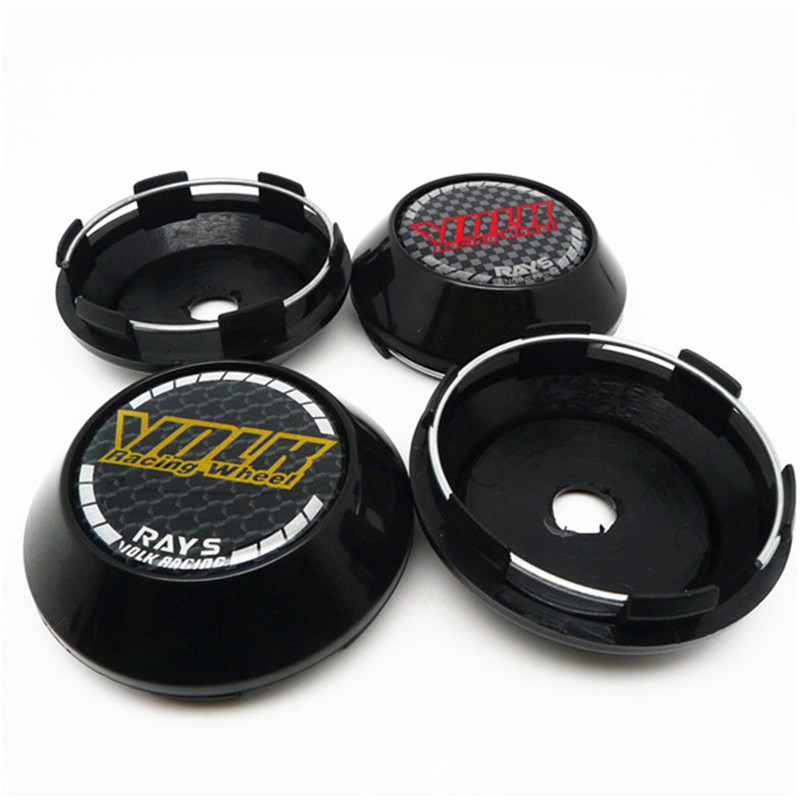 

4pcs 68mm Wheel Center Caps Hub Cover for Volk Rays Racing Emblem Badge Car Styling 45mm Sticker