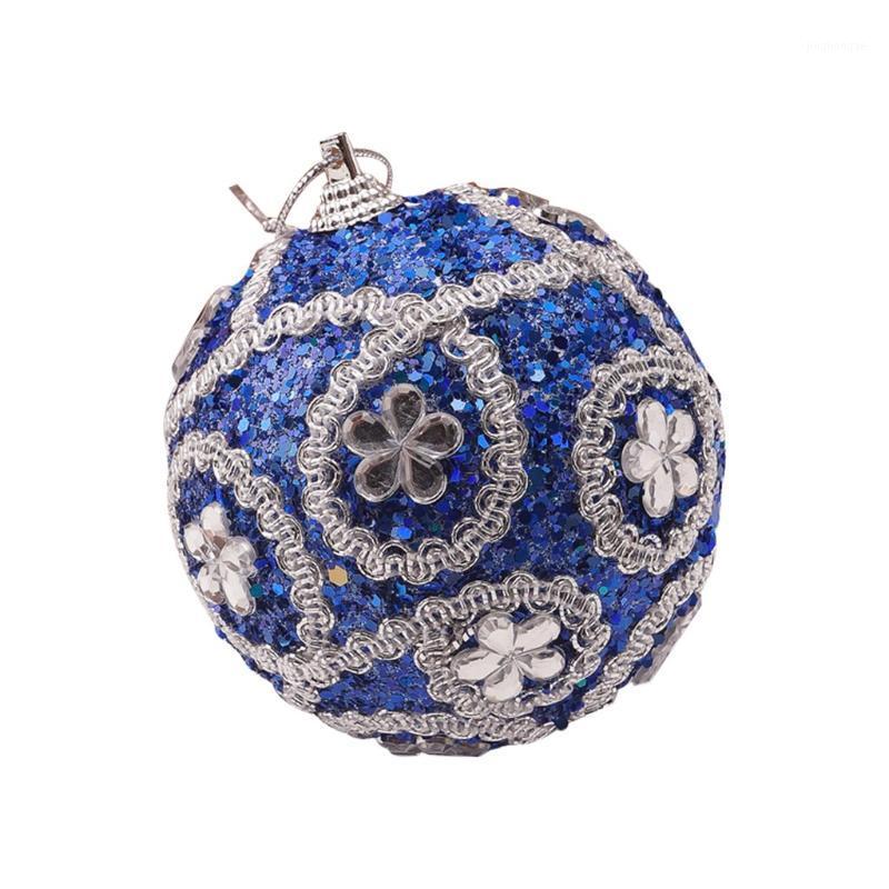 

8cm Christmas Gifts Christmas Rhinestone Glitter Baubles Ball Xmas Tree Ornament Decoration Decorations For Home Natal1