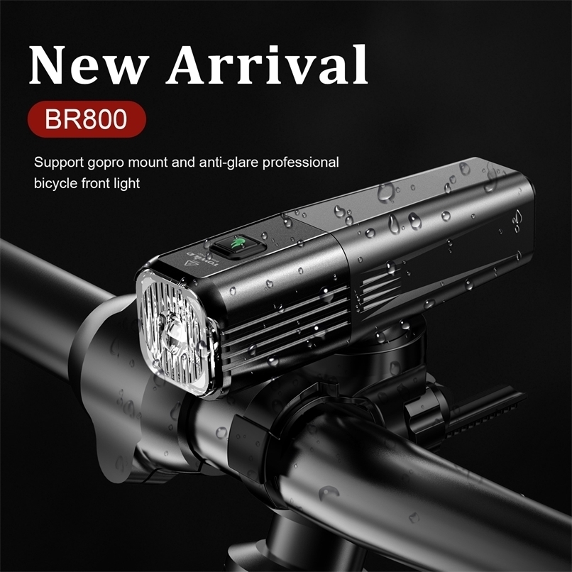 

TOWILD BR800 800 lumens bicycle headlight flashlight USB charging mountain bike riding equipment 220215