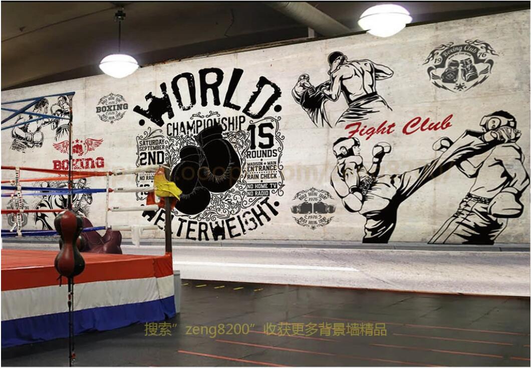 

3d wallpaper custom photo mural Retro tooling boxing gym living room home decor 3d wall murals wallpaper for walls 3 d, Non-woven