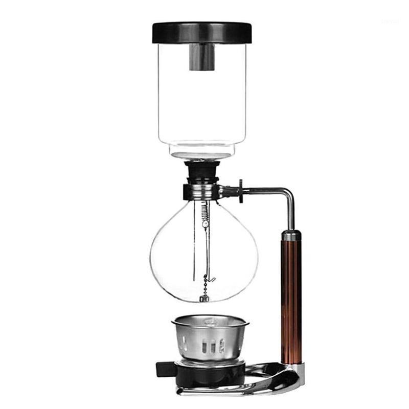 

3 Cups Manual Syphon Coffee Maker Pot Hand Glass Vacuum Coffee Maker Brewer Heat-resistant Siphon Machine Filter1