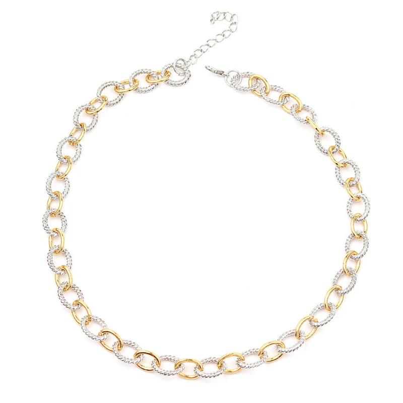 

Fashion O-type Chain Male Hip-hop Necklace Simple Trendy Motorcyclist Collar Jewelry Chain For Men Roll Jewelry Gift Accessories