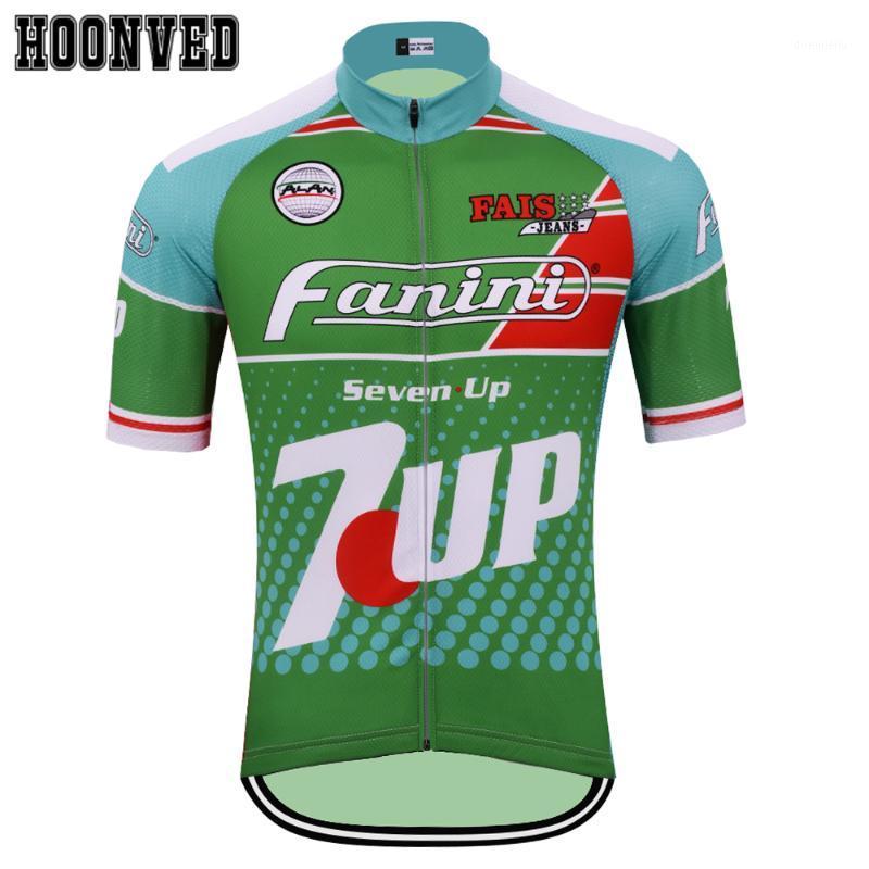 

2020 New Go Pro Men Retro 7-up Cycling Jersey Short Sleeves Clothing Summer Triathlon bike Riding sweater manga corta de ciclo1, Black