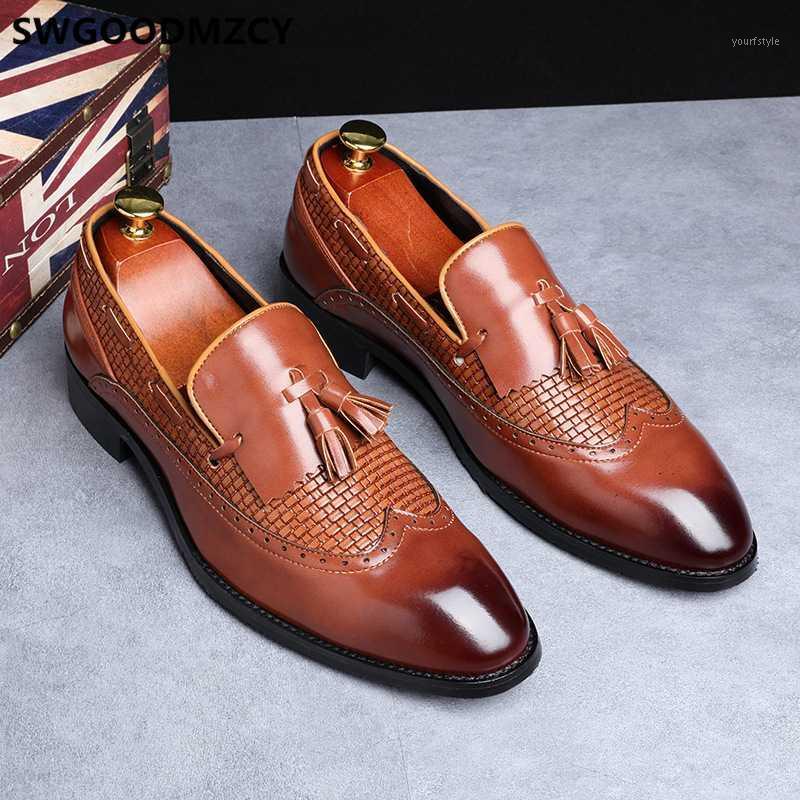 

Brogue Shoes Men Oxford Black Tassel Shoes Men Office Loafers Formal Leather Fashion Coiffeur Sapato Social Masculino1