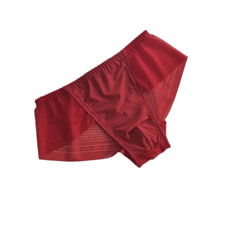 

Men's Lingerie Lace Sissy Underwear Floral Lace Bulge Pouch Low Rise Gay Sissy Bikini Briefs Underpants mens briefs 201112, Red