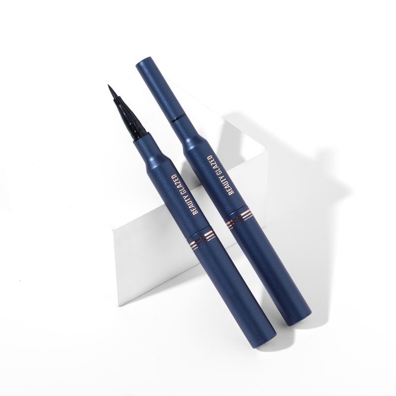 

Beauty Glazed Double Head Mascara Eyeliner Natural Lasting Waterproof Not Blooming Curl Thick Slender Eye Makeup Tool, As pic