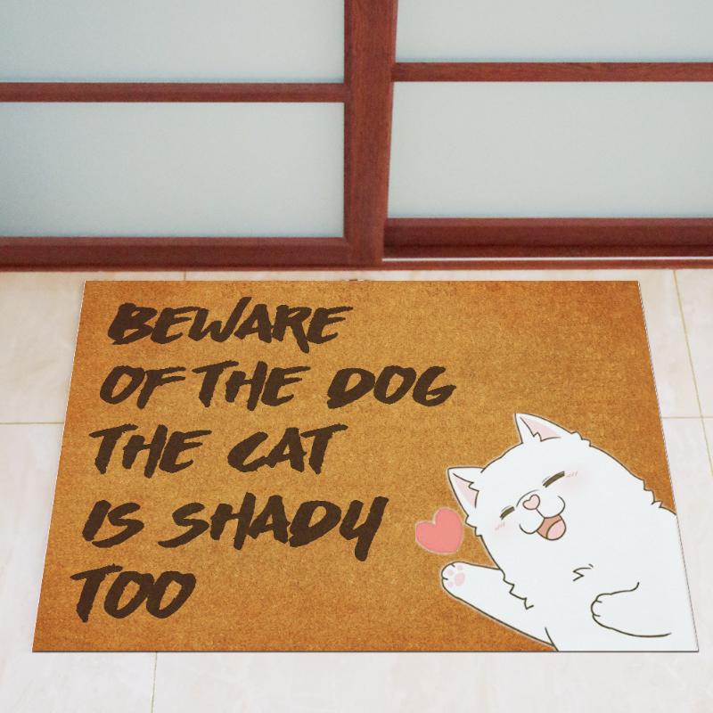 

Rubber Bath Mat Floor Mat Black White Letters Non-Slip Door Bedroom Livingroom Shower Room Entrance Welcome Floor Tatami