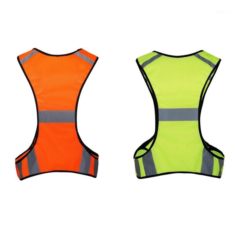 

1pcs Safety Vest Small Pouch Security Jacket 200m/ 656.17ft Reflective High Visibility Waistcoat Uniforms Outdoor Sportswear N1
