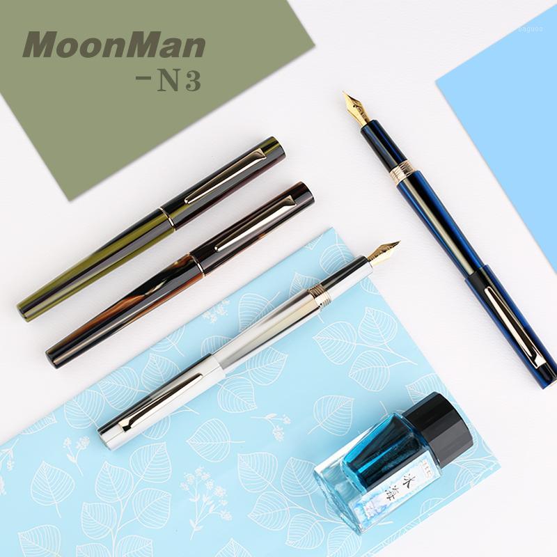 

MOONMAN N3 Resin Fountain Pen Imported Nib With Gift Box Adult Gift Pen1, Red