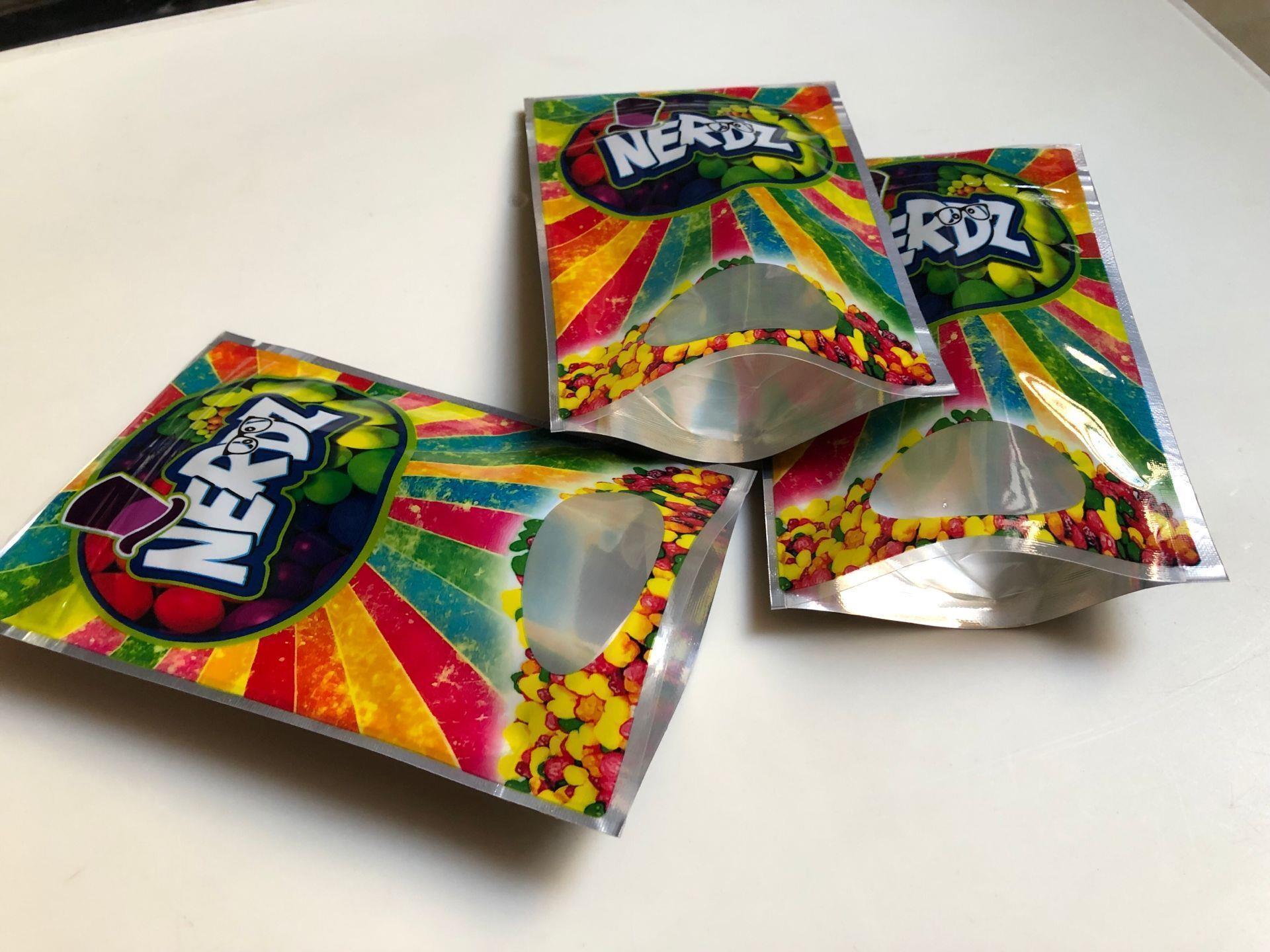 

Nerdz Candy Bags Rainbow Empty Bag Local Edibles Packaging Mylar Bags wmttHt xhhair