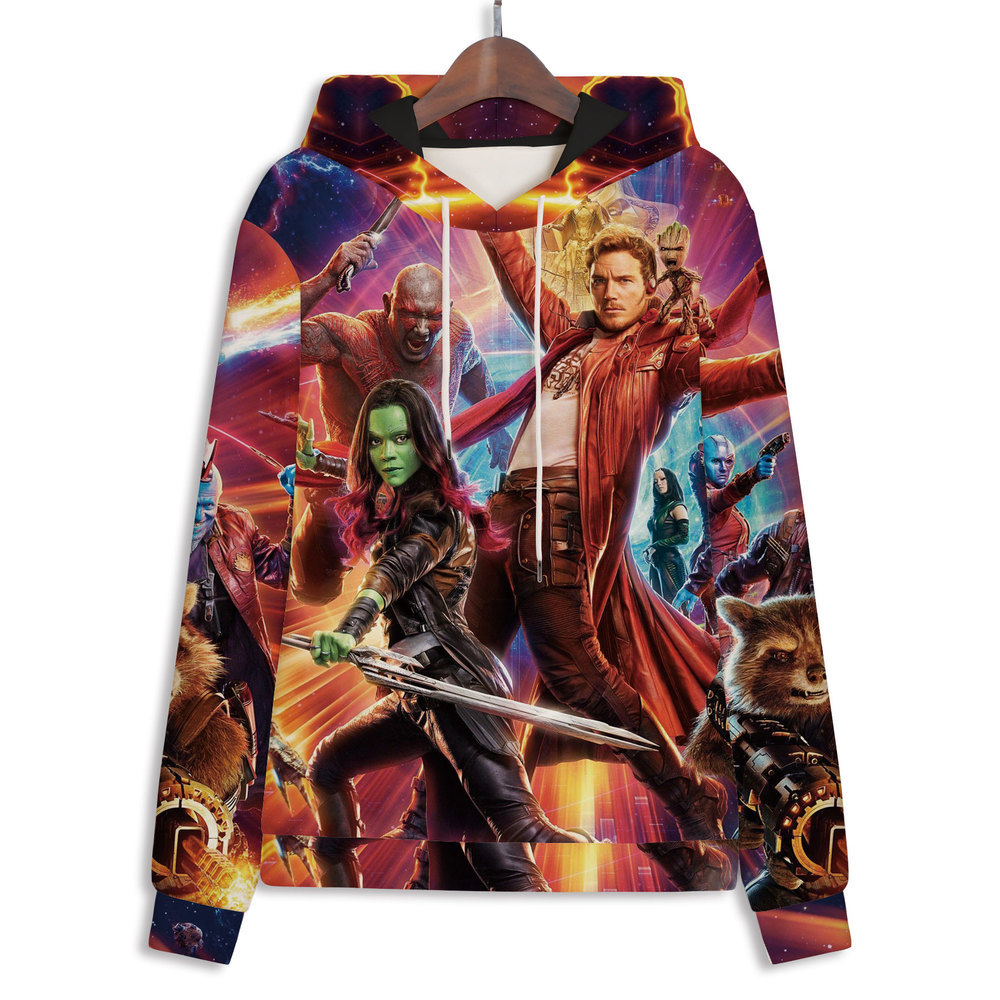 

anime women hoodies 2020 new European and American fashion Chris hemsworth print loose long-sleeved hooded sweater, Mqb-1700