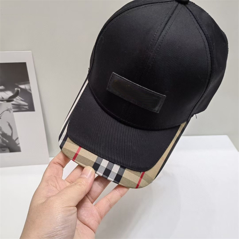 

Fashions Trend Checkered Ball Cap Luxury Designer Baseball Cap Mens Womens Big Eaves Hat Sports Tourism Style Hat High Quality 2 Styles, Blue;gray