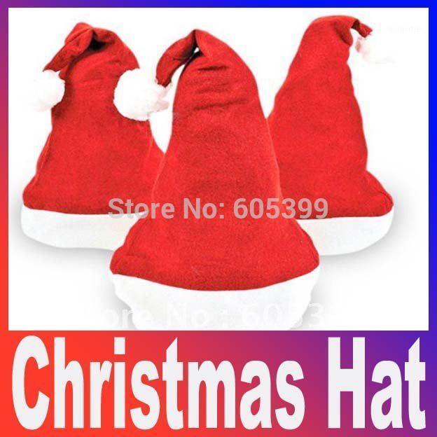 

christmas hat Soft merry Christmas Cap Adult Kids x'mas Hat Red fashion Santa xmas Cheaper headwear1