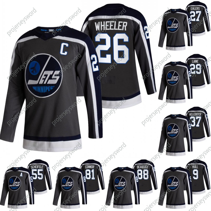 

2021 Reverse Retro Blake Wheeler Jersey Winnipeg Jets Pierre-Luc Dubois Nikolaj Ehlers Patrik Laine Connor Hellebuyck Mark Scheifele Jerseys, Womens whtie 1 s-xxl