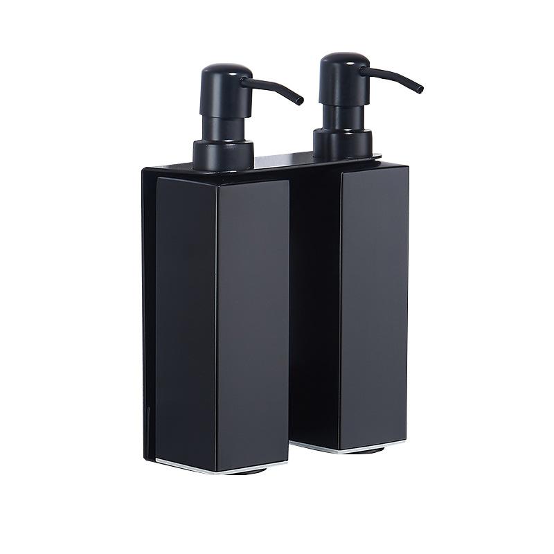 

Kitchen And Bathroom Liquid Soap Dispenser Matte Black Stainless Steel Manual Lotion Shampoo Dispenser Box Accessories