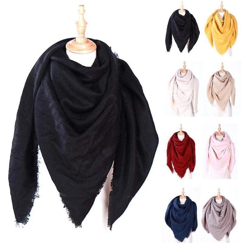

2020 New Fashion Winter Warm Triangle Scarf For Women In Colors High 8 And 100%new Quality O4E8