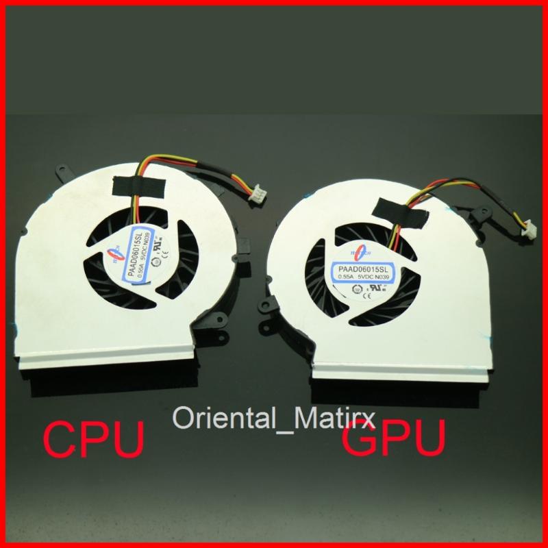 

Free Shipping NEW PAAD06015SL DC5V 0.55A 3Pin Fan For MSI MS-16J2 MS-16J1 MS-16J5 MS-1792 CPU GPU Cooler Cooling Fan