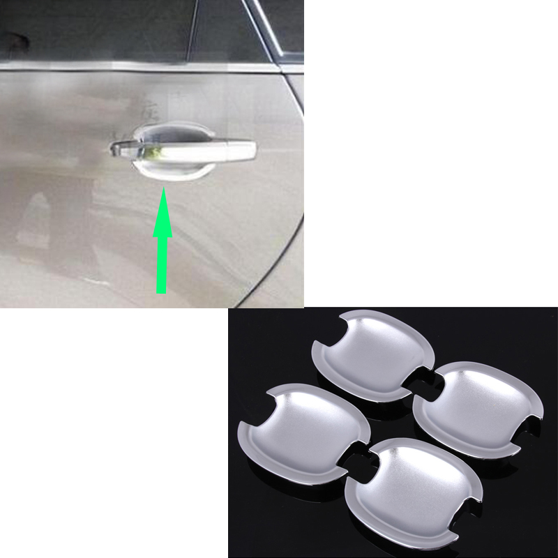 

CAR Silvery ABS Front Rear Left Right Door Handle Bowl Decorative Cover TRIM FRAME For Cadillac SRX 2010-2016