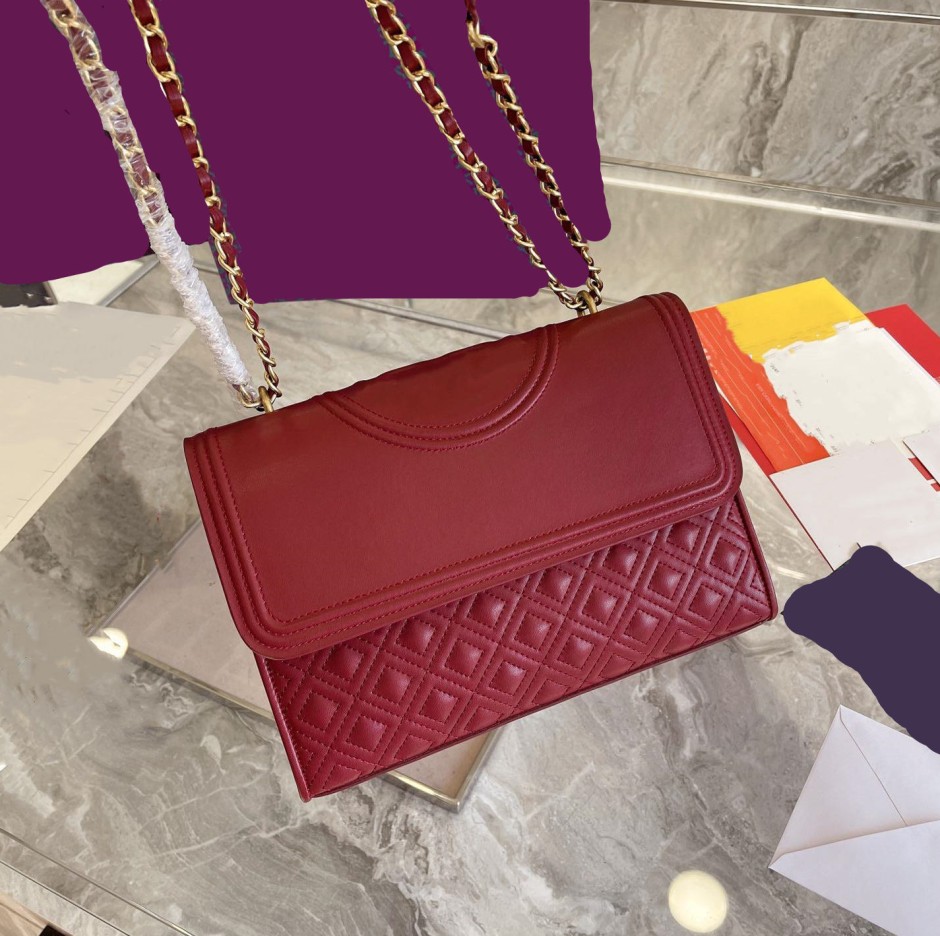 

Designer- Women handbag woman shoulder bag classic messenger bag fashion handbag leather material, Red