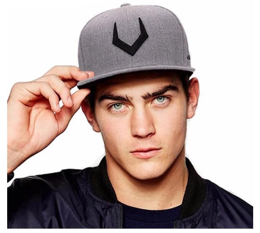 

High quality grey wool snapback 3D pierced embroidery hip hop cap flat bill baseball cap for men and women