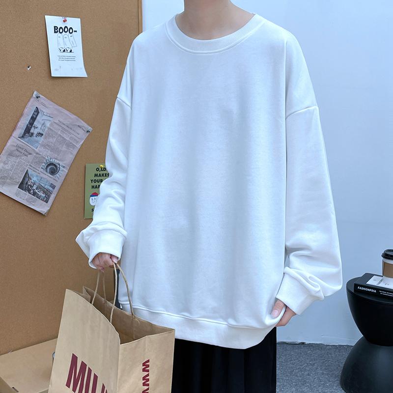 

Men's Hoodies & Sweatshirts Spring Autumn Men Solid Color Male Oversized Streetwear Baggy Hooded Casual Loose Basic, Black