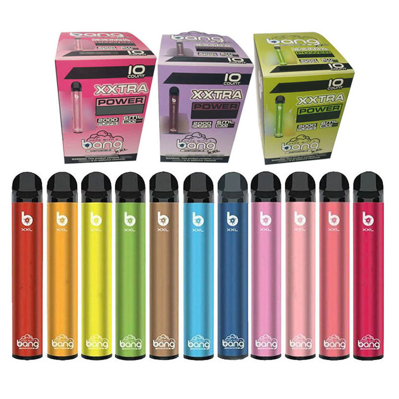 

Disposable vaper 6ml 2000 Puffs bang xxl vaps Metal plastic vaporizer newest coming Portable vape pen