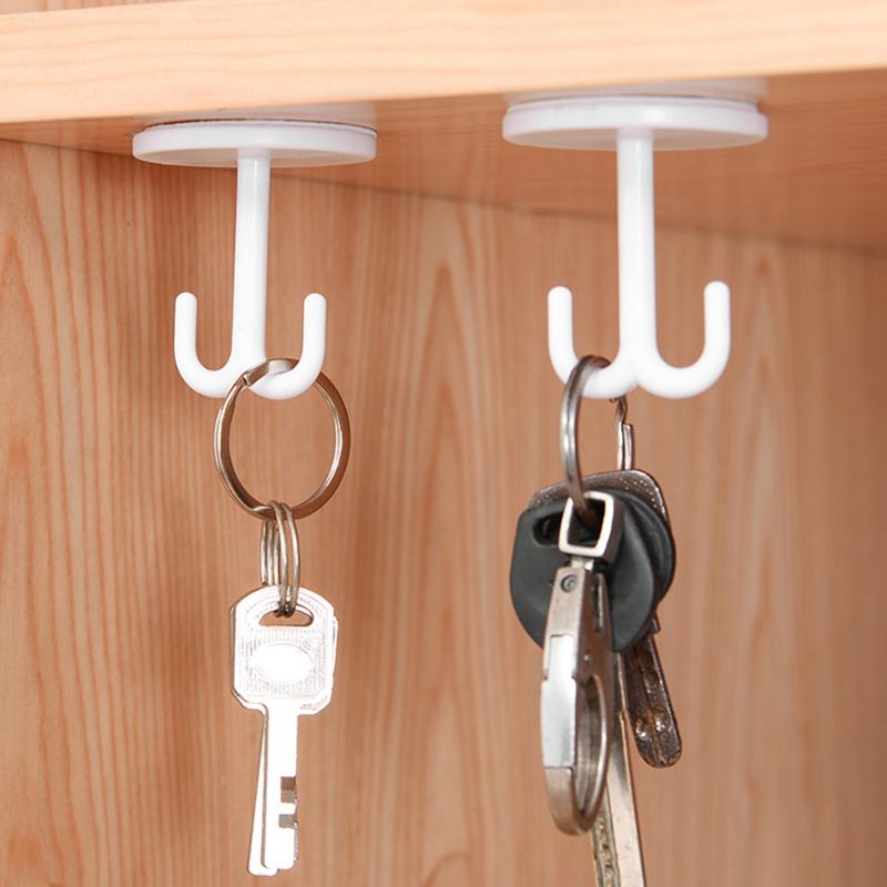 

1pcs Strong Load-bearing Hook Free Punching Seamless Multifunctional Hooks For kitchen living Room Closet Table Bottom