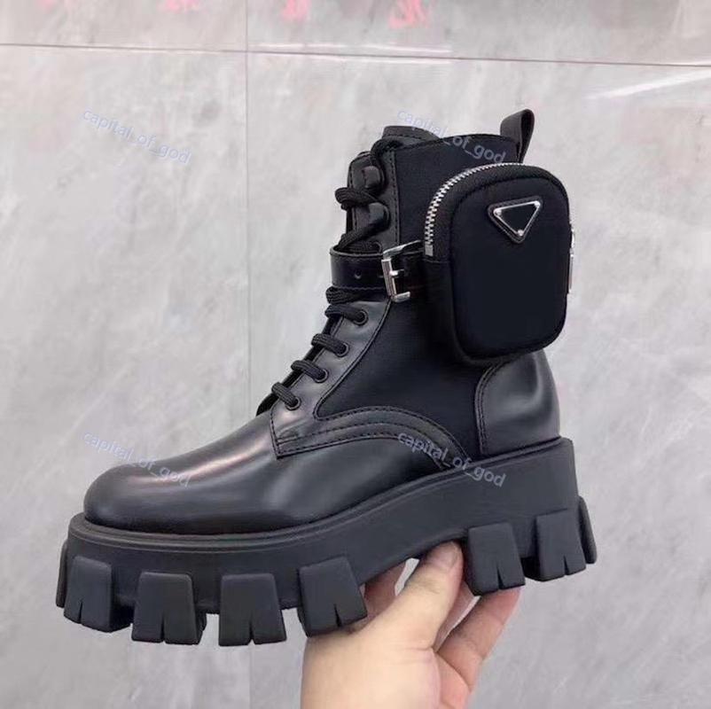 

2020Paris mode nouveau classique dames Rois bottes bottines Martin bottes en Nylon botte militaire inspiré bottes de combat taille en Nylon
