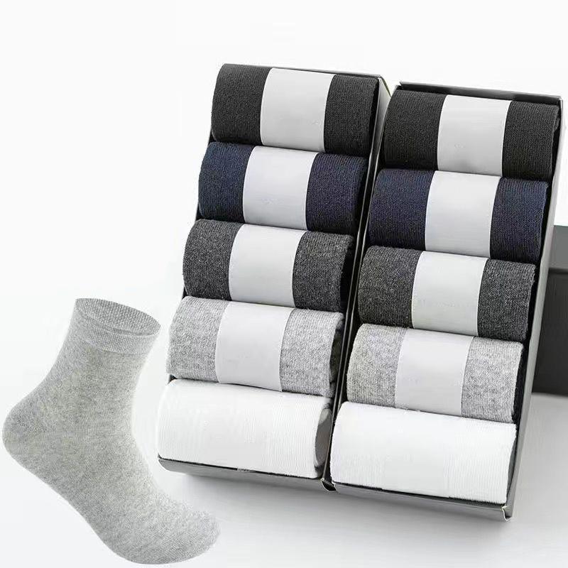 

Men's Cotton Socks New Black Business Men Cotton Socks Breathable Spring Summer Winter For 2020 New 10 Pairs/Lot Men's, Aw00122