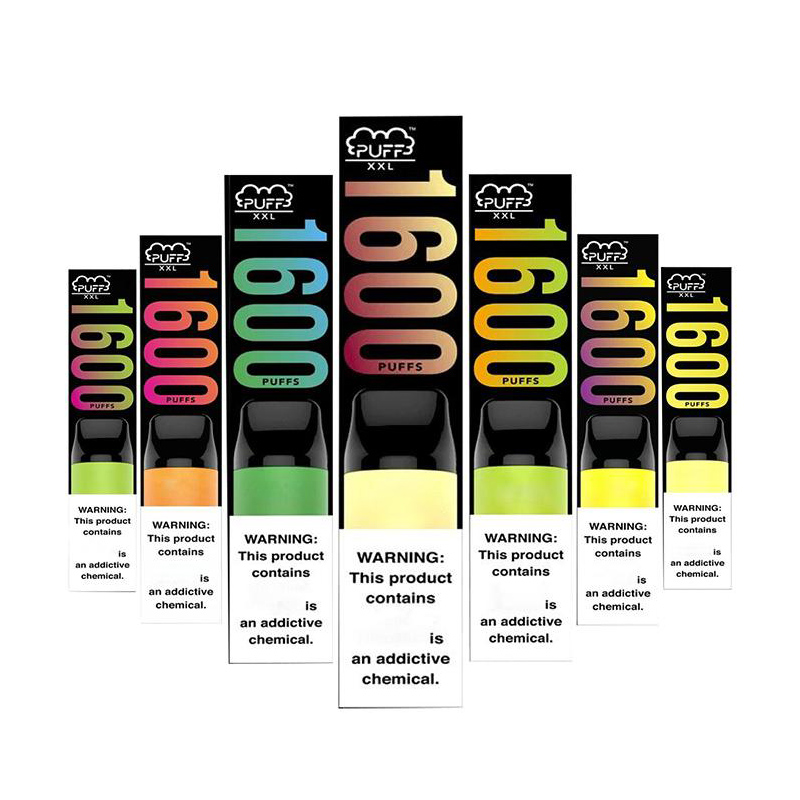 

Puff XXL Puff Plus Disposable Device 1600 Puffs Pen 40+ Colors Vape Pre-filled 4ml Pods 850mAh Battery Electronic Cigarette
