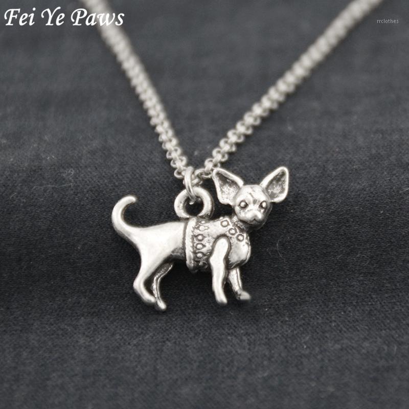 

Pendant Necklaces Antique Silver Color Chihuahua Dog Stainless Steel Chain Necklace Boho Animal Chocker Fashion Accessories Jewelery 20211