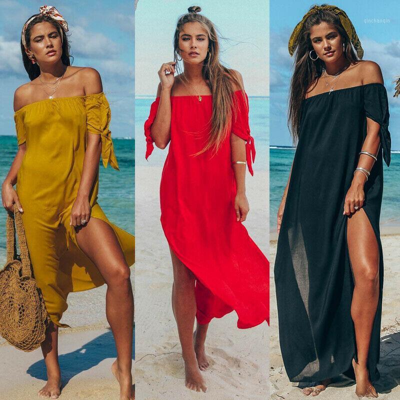 

Women Summer Boho Lady Bikini Cover Up Sarong Dress Swimwear Kaftan Lace Casual Polyester Short Sleeve Evening Party Beach Wear1