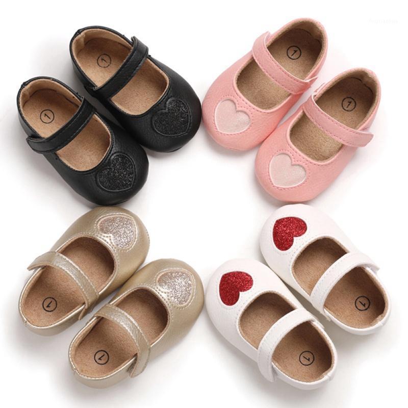 

Baby Girls Shining Heart-Shaped Anti-Slip Princess Shoes Casual Toddler Soft Soled First Walkers ShoesS291