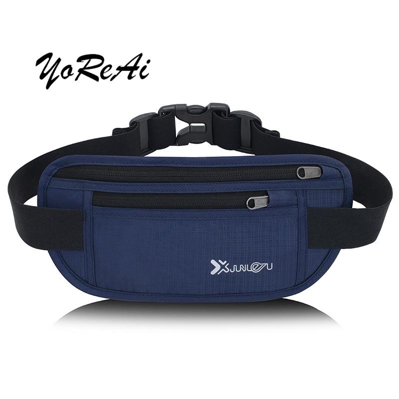 

YoReAi New Travel Bum Bag Fanny Pack Waist Bags Zipper Outdoor Sports Cross Body Pouch Men Women Ladies Coin Phone Chest Packet, Black