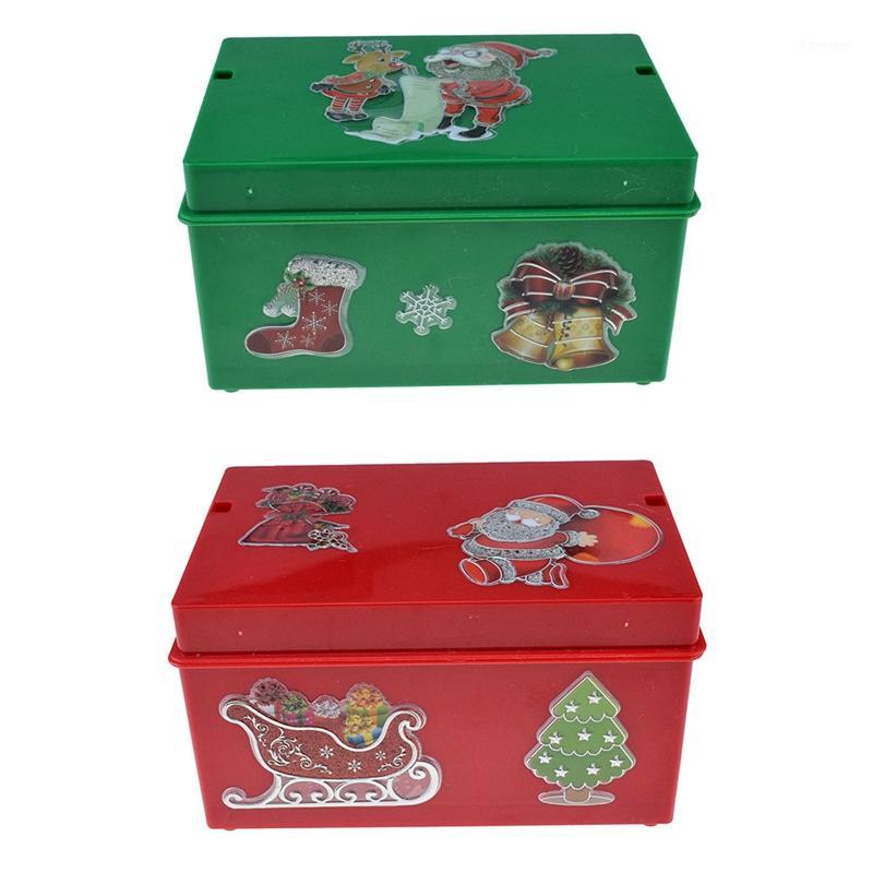 

Mini Electric Christmas Santa Claus Xmas Tree Snowman DIY Music Box with Lights Toys for Children Christmas Gifts1
