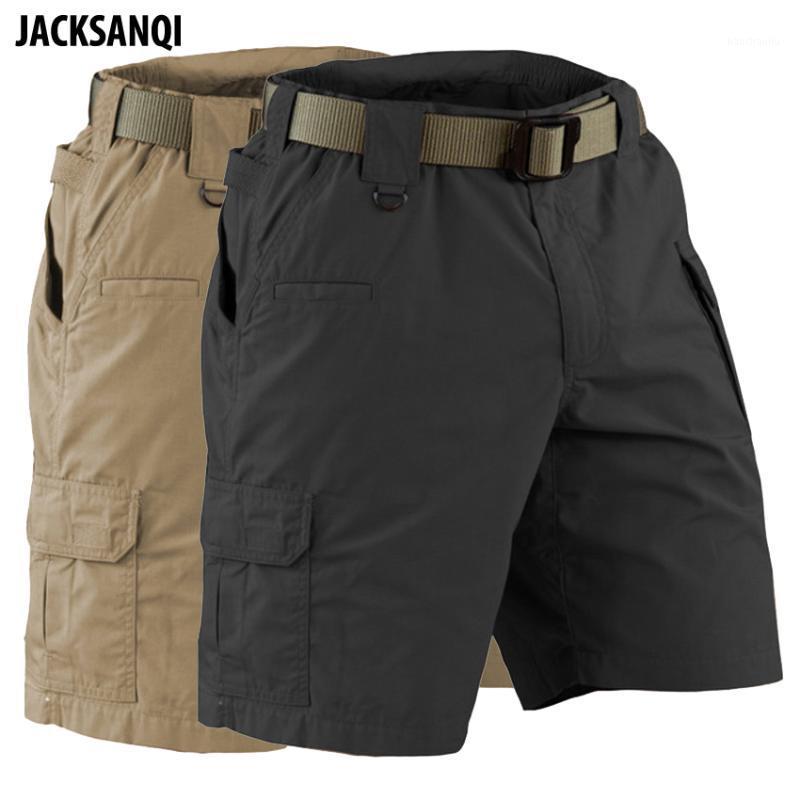 

JACKSANQI Men's Summer Outdoor Sports Hiking Shorts Man Leisure Camping Running Loose Male Climbing Short Trouser RA3851, Black
